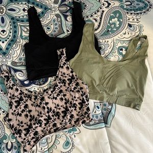 3 piece bralette/sports bra